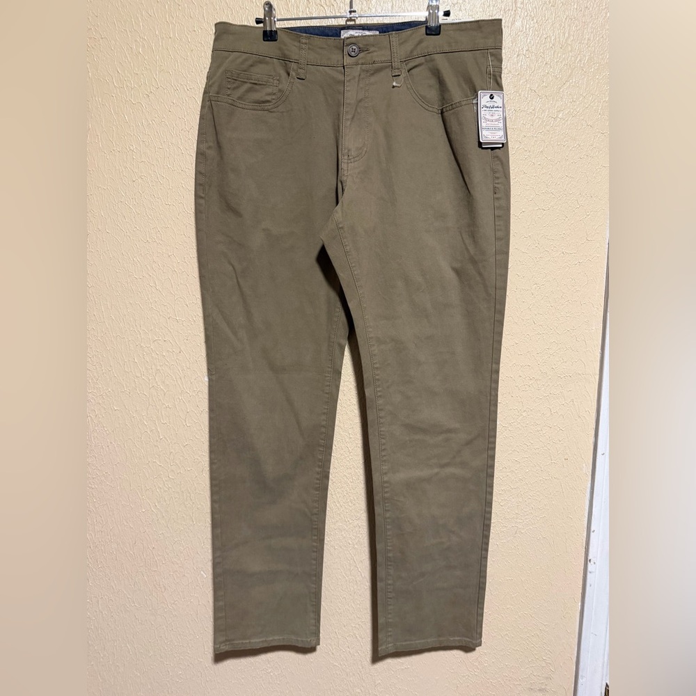 Flag & Anthem Oakland Slim‎ Pants Size 34x32 Tan Men’s